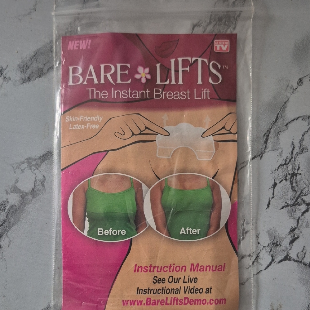 NWOT Pack Of 10 Bare Lifts Instant Breast Lift Stickies ASO TV